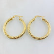 Mary Hoop Earrings 5.15gr / 1 1/4 in / 18K Gold