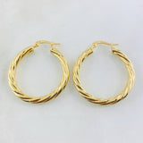 Mary Hoop Earrings 5.15gr / 1 1/4 in / 18K Gold