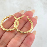 Mary Hoop Earrings 5.15gr / 1 1/4 in / 18K Gold