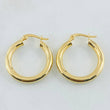 Jass Hoop Earrings 2.7gr / 1in / 18K Gold