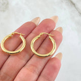Jass Hoop Earrings 2.7gr / 1in / 18K Gold