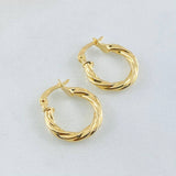 Emmi Hoop Earrings 1.25gr / 1/2 in / 18K Gold