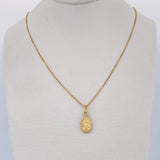Set Venetian Chain /1.85gr/17.7in /0.4mm + Pendant/0.45gr/0.8in Stamped 18K Gold (Offer) $