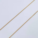 Set Venetian Chain /1.85gr/17.7in /0.4mm + Pendant/0.45gr/0.8in Stamped 18K Gold (Offer) $