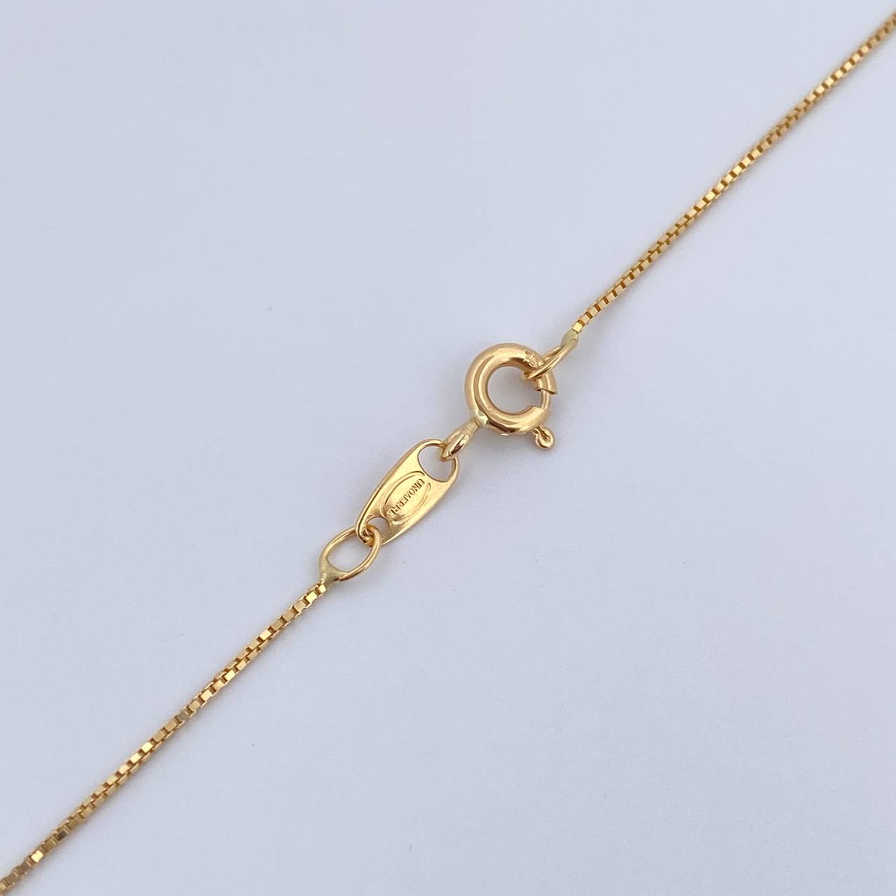 Set Cadena Veneciana 1.8gr/45cm/0.7mm + Dije Angel 0.3gr/1.4cm Troquelado Oro 18K (Oferta) &