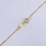 Set Cadena Veneciana 1.8gr/45cm/0.7mm + Dije San Benito 0.4gr/1.4cm Troquelado Oro 18K (Oferta) &