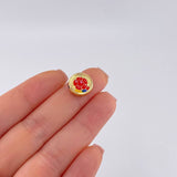 Herraje Escudo Selección 0.75 g / 1/2 in Oro Amarillo 18K
