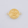 Herraje Escudo Colombia Mate 0.95 g / 3/4 in Oro Amarillo 18K