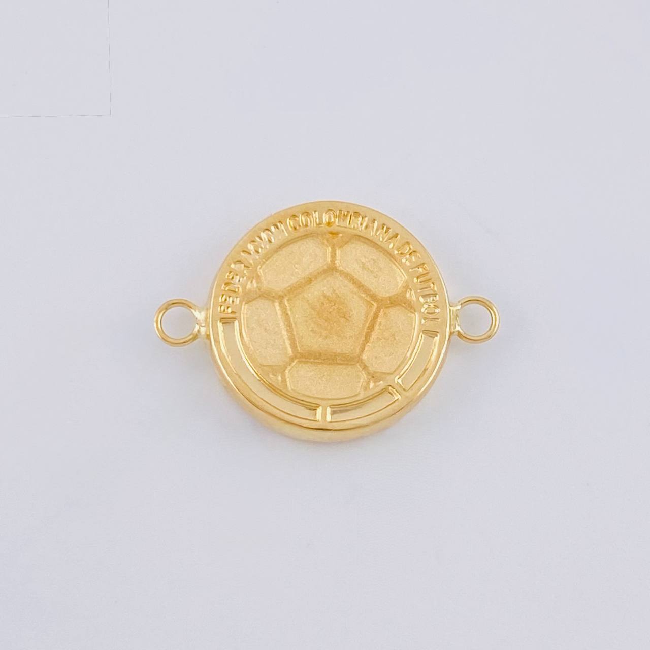 Herraje Escudo Colombia Mate 0.9 g / 3/4 in Oro Amarillo 18K
