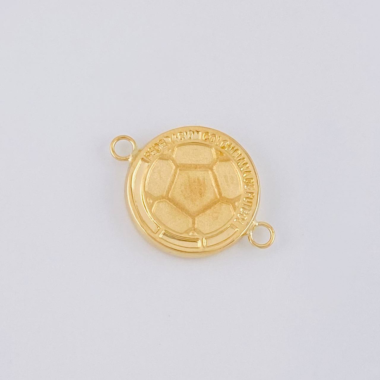 Herraje Escudo Colombia Mate 0.95 g / 3/4 in Oro Amarillo 18K