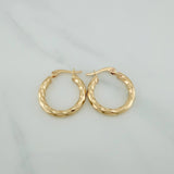 Candongas Kari 1.8gr / 1 in / Oro Amarillo 18K $