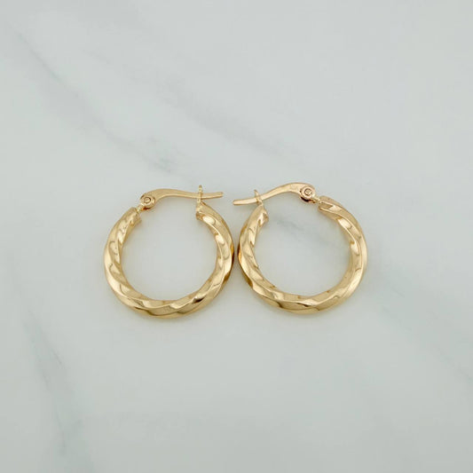 Candongas Lulu 3.45gr / 3cm / Oro Rosa 18K $