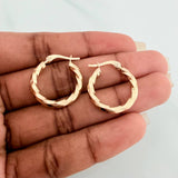 Candongas Kari 1.75gr / 3/4 in / Oro Amarillo 18K &