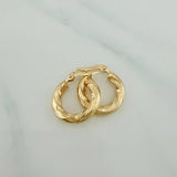 Candongas Mai 1.6gr / 3/4 in / Oro Amarillo 18K $