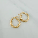 Candongas Sol 1.25gr / 3/4 in / Oro Amarillo 18K $