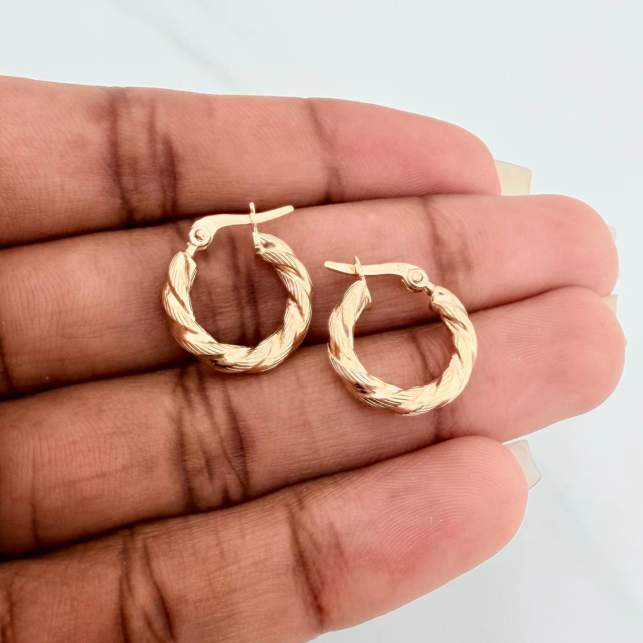 Candongas Sol 1.25gr / 3/4 in / Oro Amarillo 18K $
