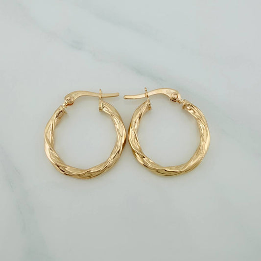 Candongas Mary 1.45gr / 3/4 in / Oro Amarillo 18K $