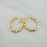 Candongas Mary 1.4gr / 3/4 in / Oro Amarillo 18K $