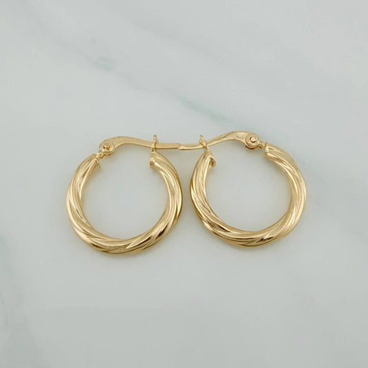 Candongas Mary 1.55gr / 3/4 in / Oro Amarillo 18K &