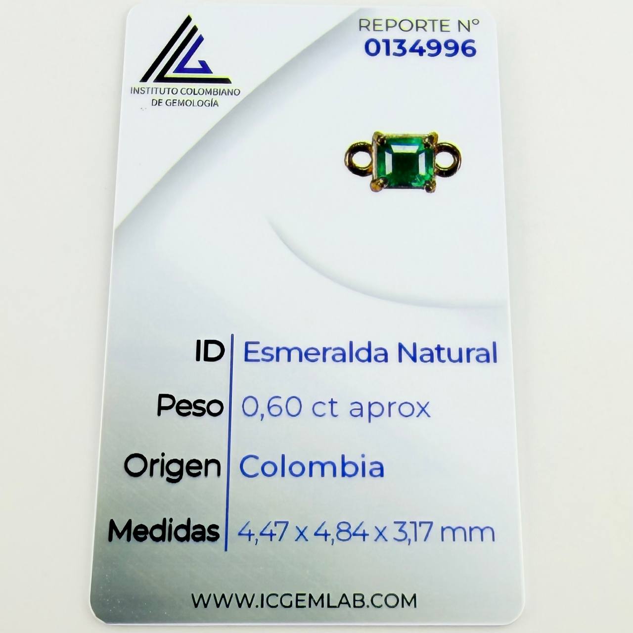 Pulsera Tejida Negra 6 Balines 4mm Cubo Esmeralda 60pts Oro Amarillo 18K