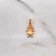 Pendant Woman Figure 1.8gr / 2.1cm / Smooth 18K Rose Gold #