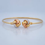 Bracelet Knot Hoop 4.8gr / 7 in / Three Golds +4 18K &