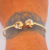 Bracelet Knot Hoop 4.8gr / 7 in / Three Golds +4 18K &