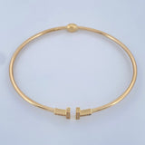 Bracelet Hoop T 5gr / 7 in / 18K Yellow Gold +4 &