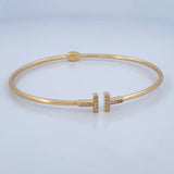 Bracelet Hoop T 5gr / 7 in / 18K Yellow Gold +4 &