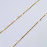 Set Cadena Veneciana 1.8gr/45cm/0.7mm + Dije San Benito 0.4gr/1.4cm Troquelado Oro 18K (Oferta) &