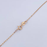 Set Classic Link Chain 0.85gr/45cm/0.8mm + Pendant 0.4gr/1cm Stamped 18K Gold (Offer) &