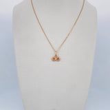 Set Classic Link Chain 0.85gr/45cm/0.8mm + Pendant 0.4gr/1cm Stamped 18K Gold (Offer) &