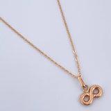Set Classic Link Chain 0.85gr/45cm/0.8mm + Pendant 0.4gr/1cm Stamped 18K Gold (Offer) &