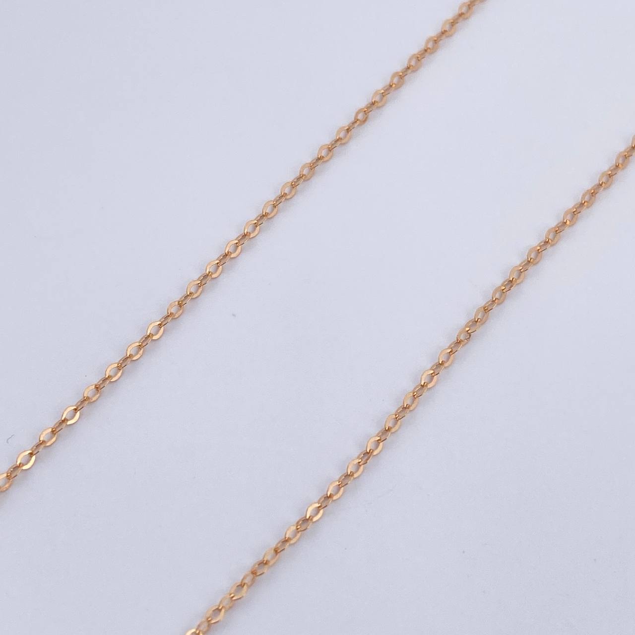 Set Classic Link Chain 0.85gr/45cm/0.8mm + Pendant 0.4gr/1cm Stamped 18K Gold (Offer) &