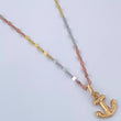 Flower Mirror Chain Set 1.1gr / 45cm / 1.8mm + Pendant 0.4gr / 1.5cm Pierced 18K Gold (Offer) &