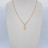 Set Cadena Veneciana 1.8gr/45cm/0.7mm + Dije Angel 0.3gr/1.4cm Troquelado Oro 18K (Oferta) &
