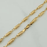 Cadena Rustica Barril 7.7 g / 24 in / 3 mm Oro Amarillo 18K