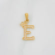 Pendant Crown Letter E 1.3 g / 1 in Yellow Gold 18K