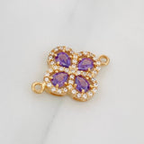 Herraje Trebol 1.7 g / 3/4 in Oro Amarillo 18K