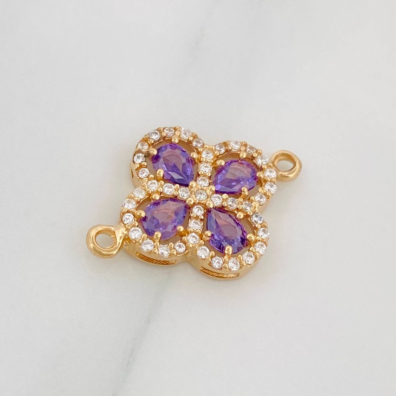 Charm Clover 1.65 g / 3/4 in Yellow Gold 18K