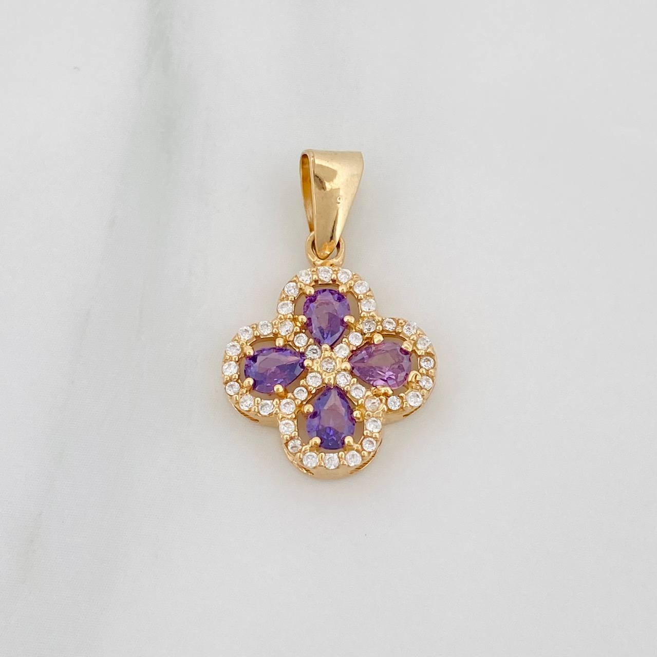 Dije Trebol 1.9 g / 1 in Oro Amarillo 18K