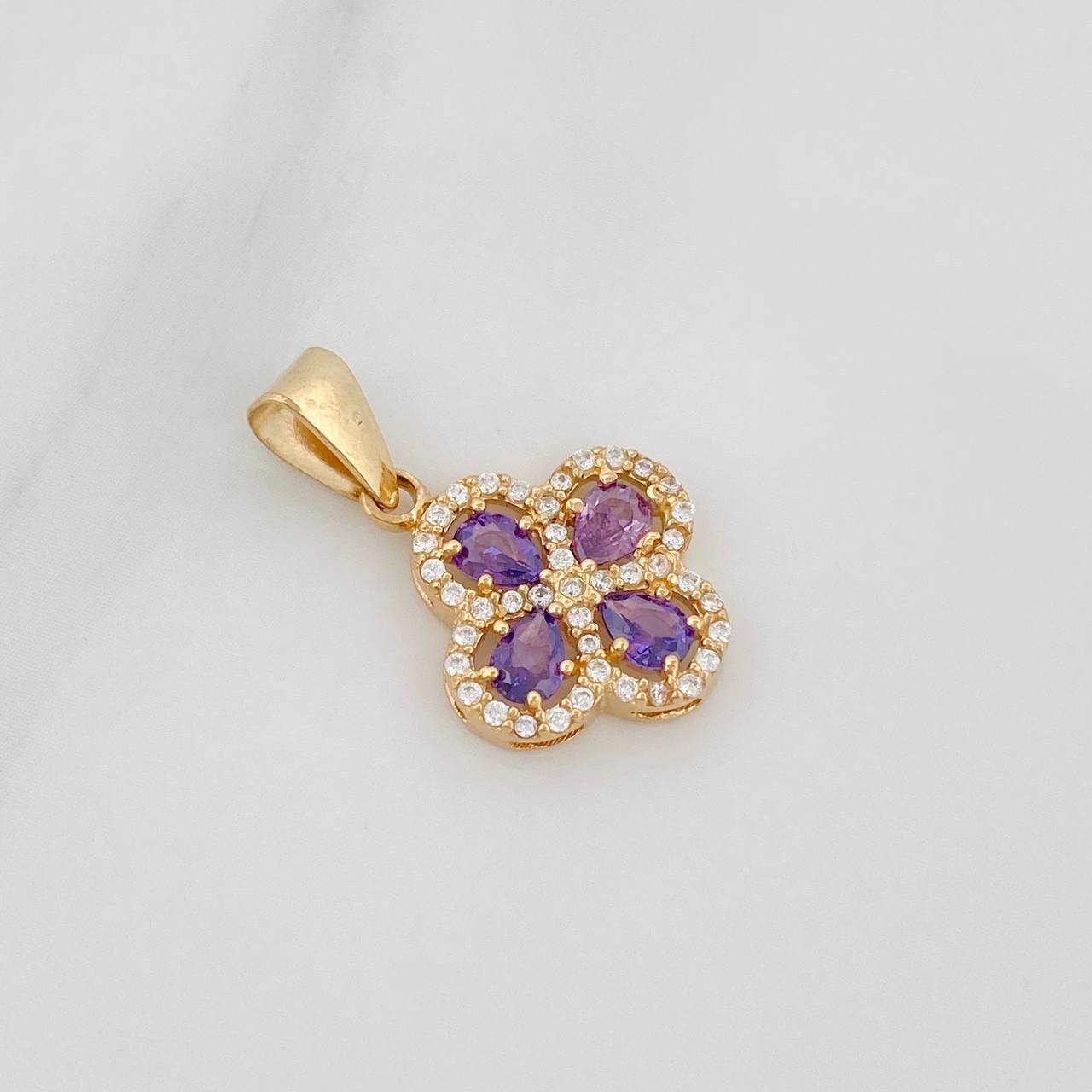 Dije Trebol 1.9 g / 1 in Oro Amarillo 18K