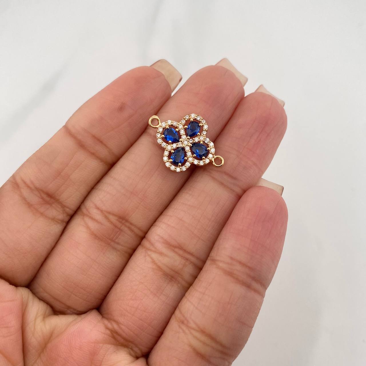 Herraje Trebol 1.75 g / 3/4 in Oro Amarillo 18K