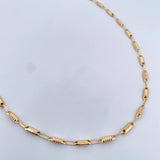 Rustic Barrel Chain 7.85gr / 51.7cm / 3.7mm 18K Yellow Gold $