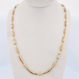 Rustic Barrel Chain 7.85gr / 51.7cm / 3.7mm 18K Yellow Gold $