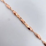 Cadena Rustica Piramide 8.75gr / 51.6cm / 4.6mm Oro Rosa 18K $