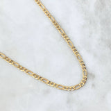 Figaro Chain 7.1gr / 60cm / 4.5mm Yellow Gold +0 18K *