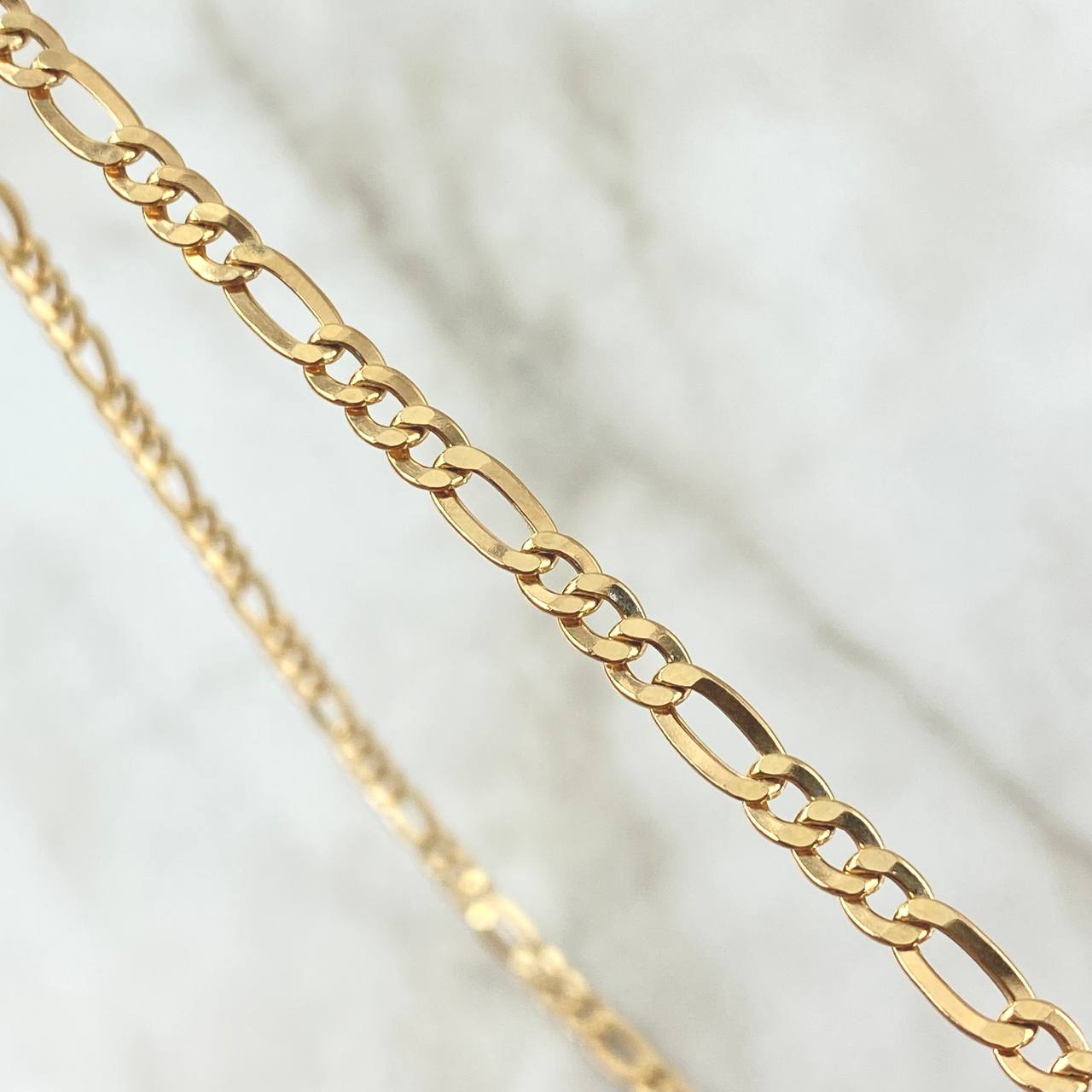 Figaro Chain 7.1gr / 60cm / 4.5mm Yellow Gold +0 18K *