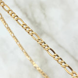 Figaro Chain 7.1gr / 60cm / 4.5mm Yellow Gold +0 18K *