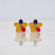 Topos Flor Tricolor 0.7 g / in / 7.4 mm Oro Rosa 18K